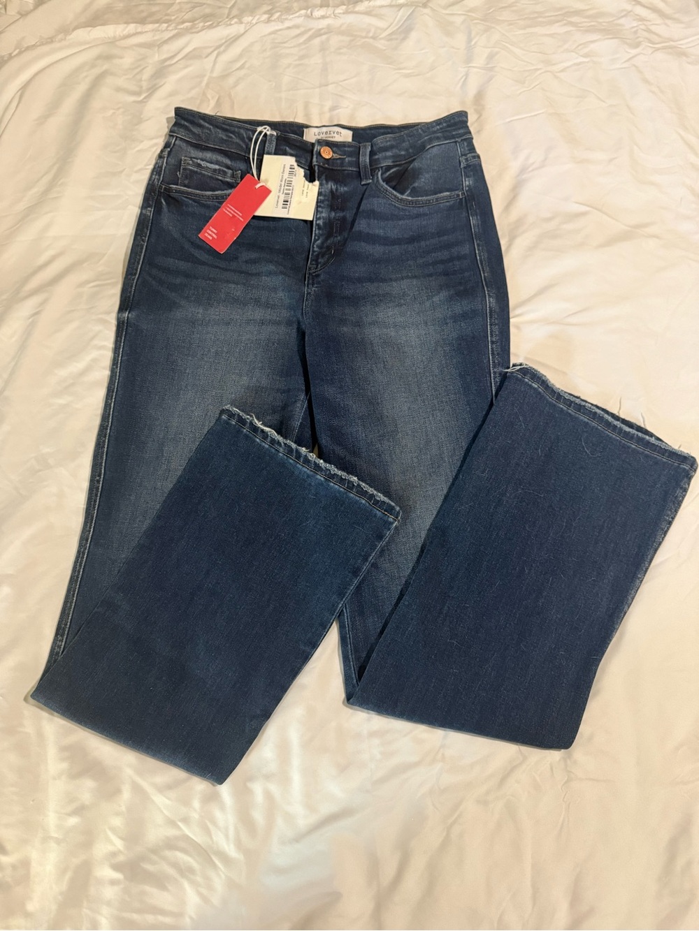 NWT Lovervet by Vervet Tummy Control Bootcut Jeans Size 30 / 11 Dark Wash Sample - Picture 5 of 8